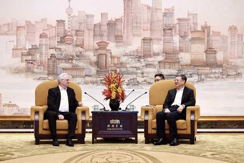 陈吉宁会见世界技能组织主席弗朗西斯·乌汉、首席执行官大卫·霍伊一行
