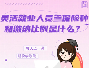 灵活就业人员参保险种和缴纳比例是什么？