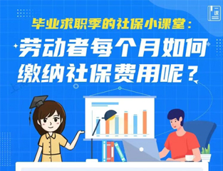 毕业求职季的社保小课堂：劳动者每个月如何缴纳社保费用呢？