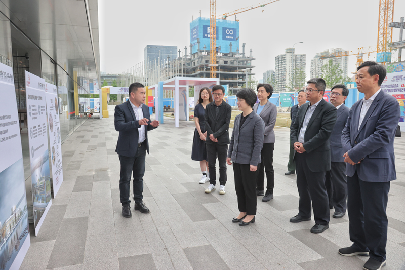 市领导调研世界技能博物馆布展施工建设工作